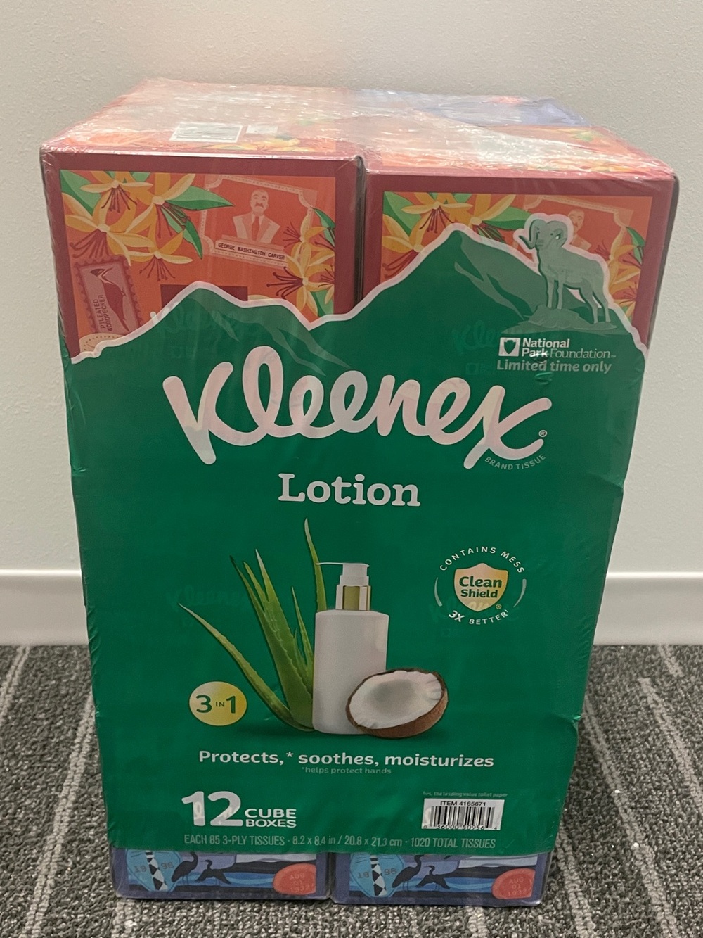 🤧 Kleenex Lotion Facial Tissues - 12 Cube Box Pack 🤧